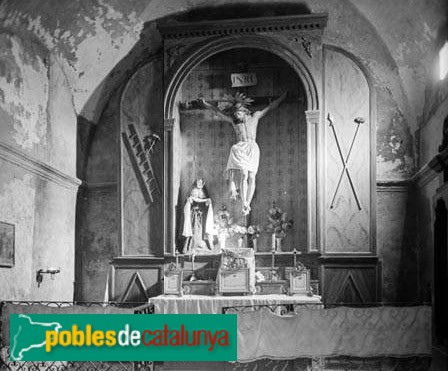 Vilaplana - Altar de l'església de Sant Salvador de la Mussara