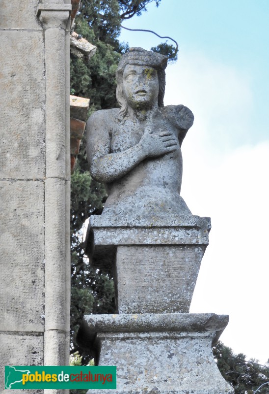 Cervera - Cementiri. Detall porta