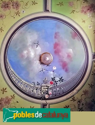 Vilaplana - Cal Peraire. Sostre de l'alcova