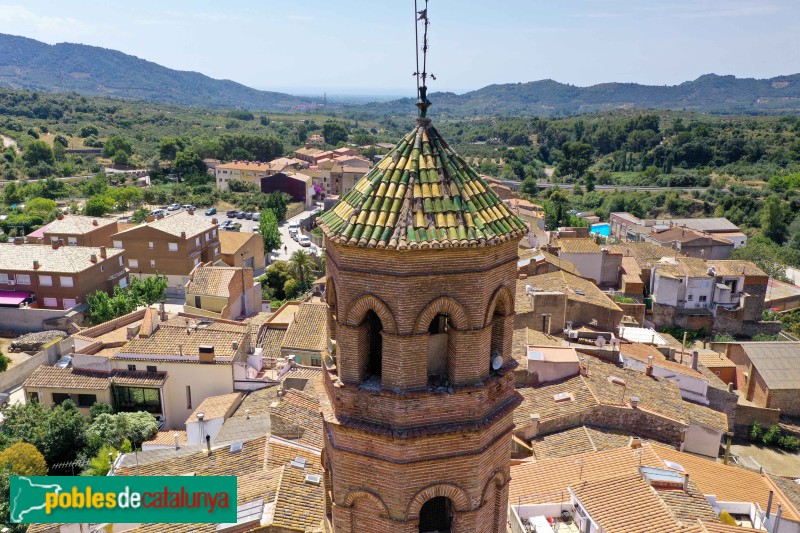 Vilaplana - Església de Santa Maria. Campanar