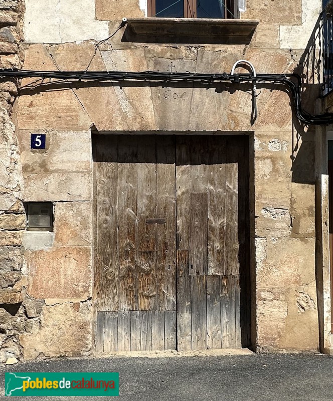Arbolí - Cal Roig. Portal de 1604
