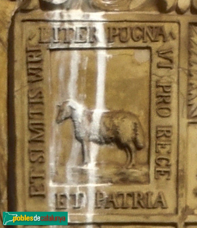 Cornellà de Llobregat - Escut de cal Manso. Detall