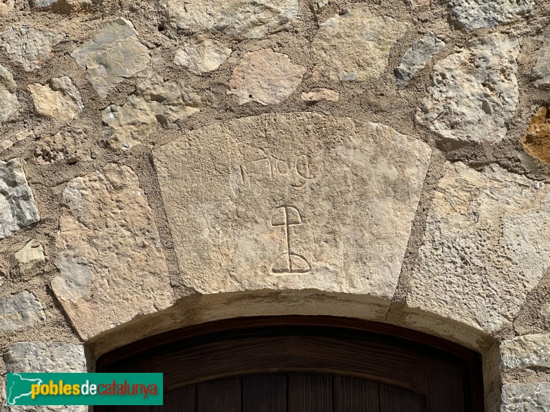 Arbolí - Nucli antic. Portal del segle XVIII