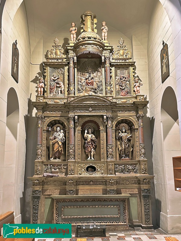 Sant Andreu de Llavaneres - Església de Sant Andreu. Retaule de Sant Joan