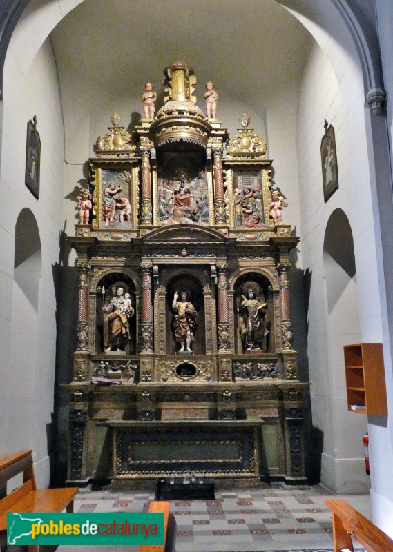 Sant Andreu de Llavaneres - Església de Sant Andreu. Retaule de Sant Joan
