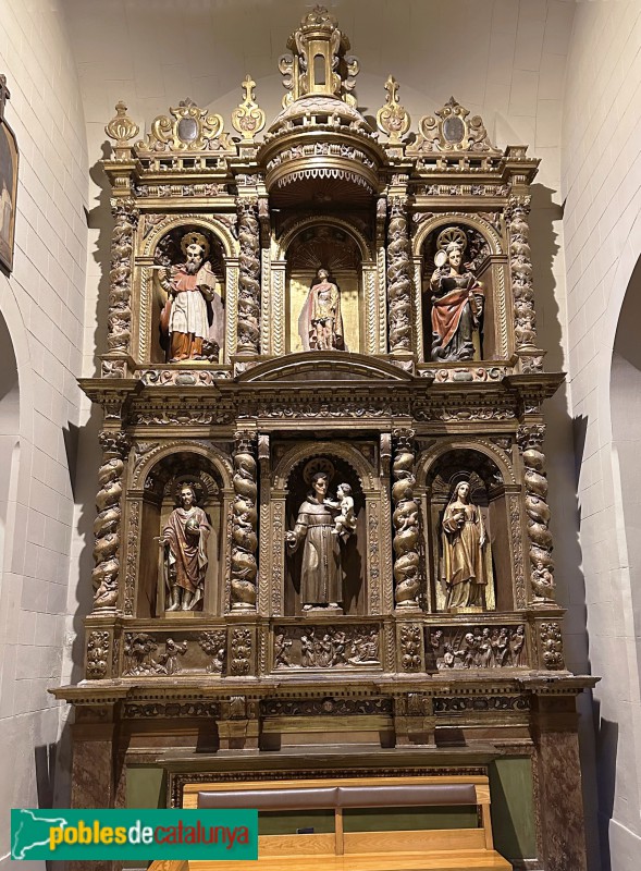 Sant Andreu de Llavaneres - Església de Sant Andreu. Retaule de Sant Antoni de Pàdua