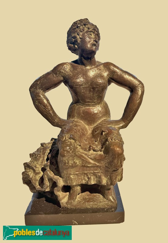 Museu-arxiu de Llavaneres - Manolo Hugué - Cantaora. Bronze (1938) (Foto: Albert Esteves, 2025) Museu-arxiu de Llavaneres - Manolo Hugué - Cantaora. Bronze (1938)