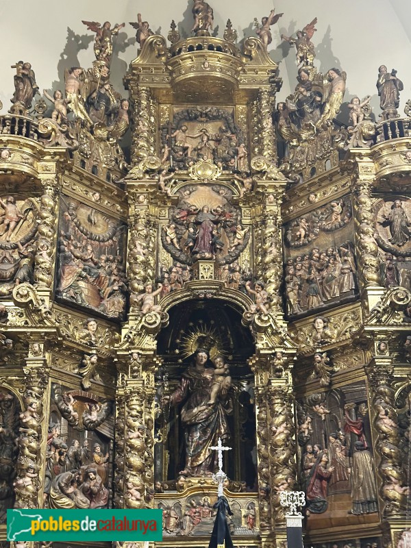 Mataró - Basílica de Santa Maria - Retaule del Roser