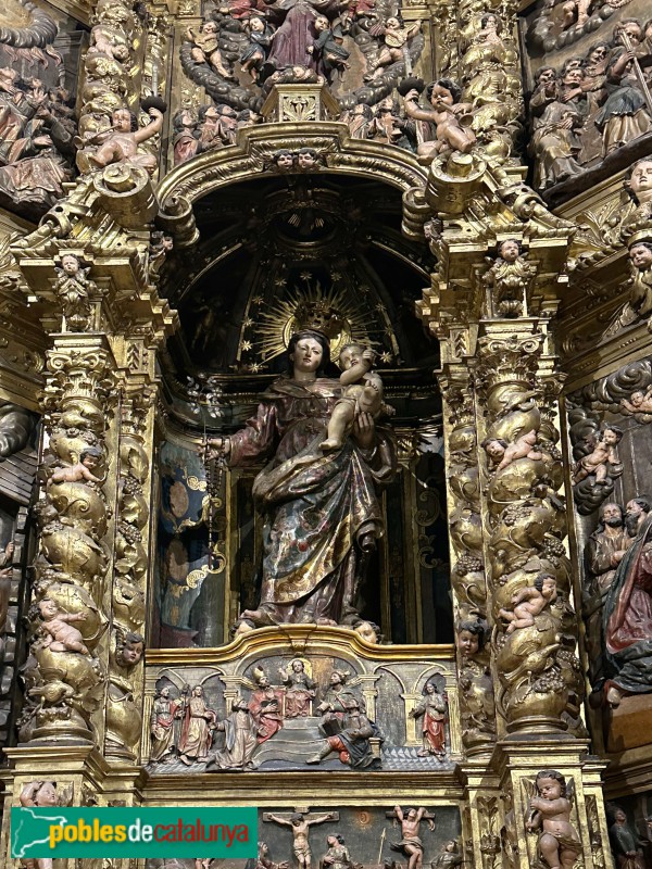 Mataró - Basílica de Santa Maria - Retaule del Roser