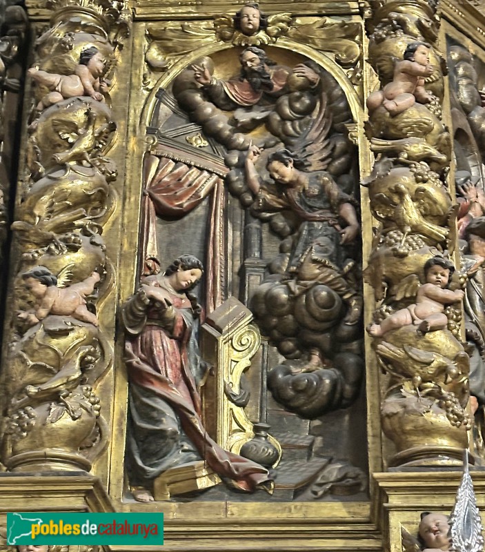 Mataró - Basílica de Santa Maria - Retaule del Roser