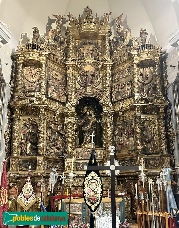 Mataró - Basílica de Santa Maria - Retaule del Roser