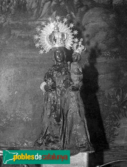 Mont-roig del Camp - Imatge de la Mare de Déu de la Roca (Foto: <i>Francesc Blasi -Arxiu Fotogràfic Centre Excursionista de Catalunya-</i>, 1925-30) Mont-roig del Camp - Imatge de la Mare de Déu de la Roca