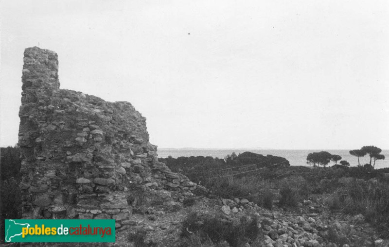 Mont-roig del Camp - Restes de la fortalesa de Miramar (Foto: <i>Antoni Gallardo -Arxiu Fotogràfic Centre Excursionista de Catalunya-</i>, 1936) Mont-roig del Camp - Restes de la fortalesa de Miramar