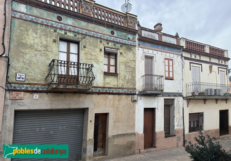 Vilanova d'Escornalbou - Cases del carrer Cosme Toda