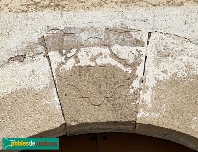 Vilanova d'Escornalbou - Portal 1771. Detall
