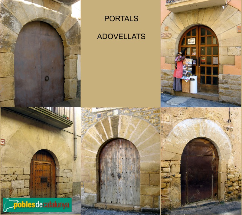 Vilanova de Prades - Portals adovellats (Foto: Albert Esteves, 2010) Vilanova de Prades - Portals adovellats