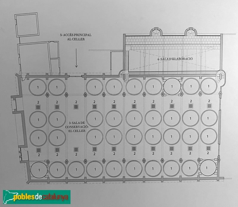 Vila-seca - Celler Cooperatiu. Planta Vila-seca - Celler Cooperatiu. Planta