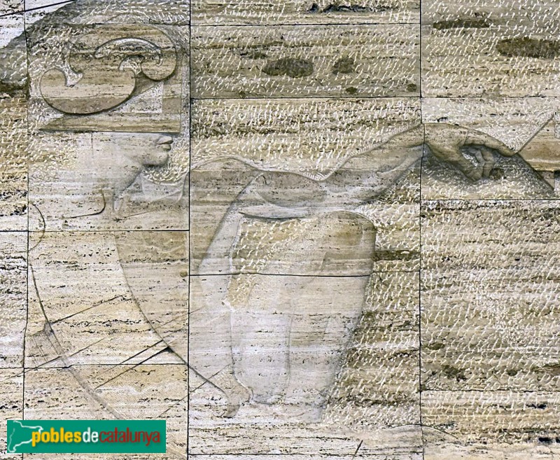 Mataró - Mural <i>Creació. Homenatge a Miquel Àngel</i> (Subirachs)