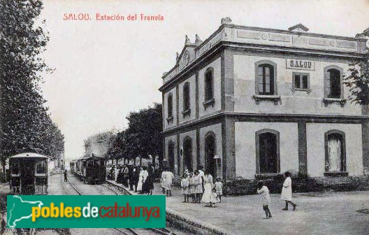 Salou - Estació. Postal antiga Salou - Estació. Postal antiga