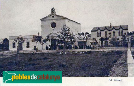 Salou - Església. Postal antiga