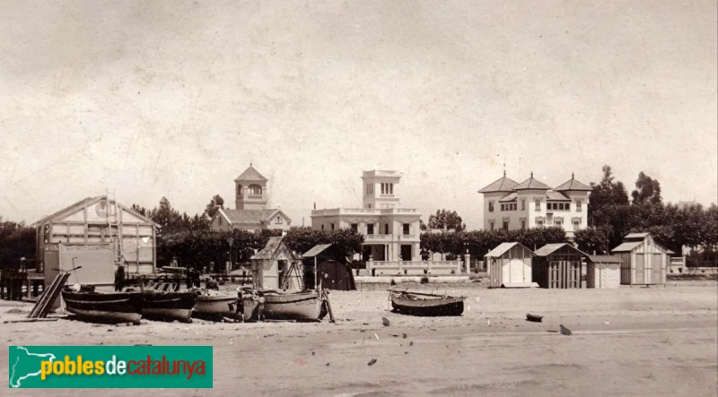 Salou - Passeig Jaume I. Postal antiga