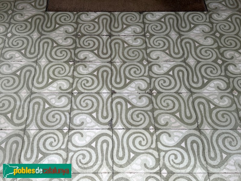 Mataró - Carrer de Sant Agustí. Paviment hidràulic