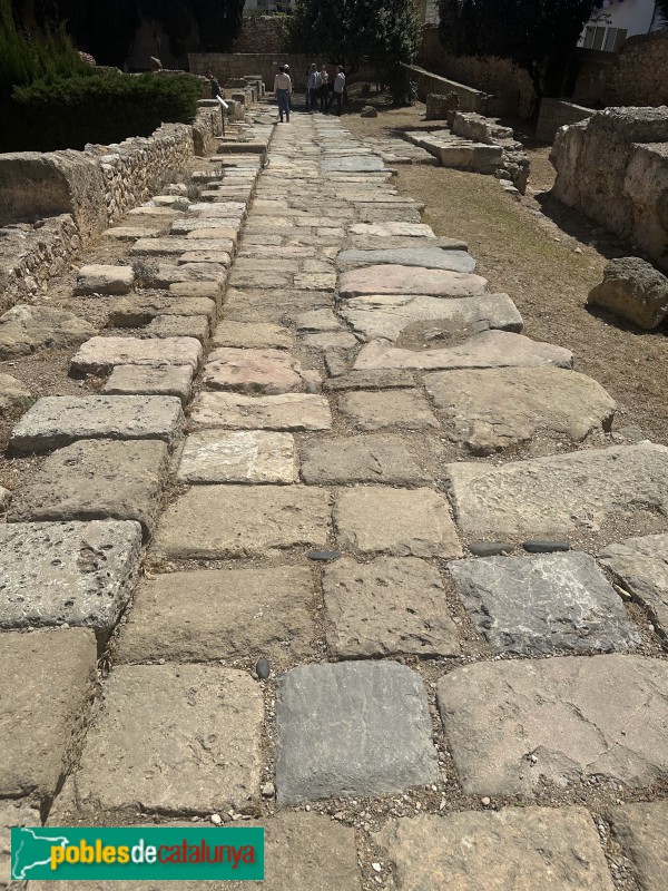 Tarragona - Fòrum de la colònia. Empedrat del decumanum
