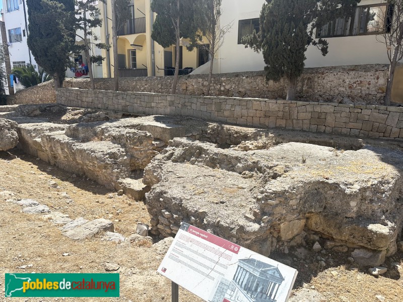 Tarragona - Fòrum de la colònia. Fonaments del temple capitolí