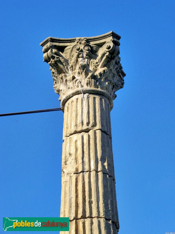Tarragona - Fòrum de la colònia. Columna de la basílica