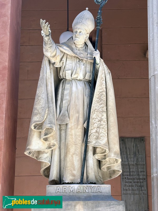 Vilanova i la Geltrú - Escultura del Bisbe Armanyà (Museu Víctor Balaguer)