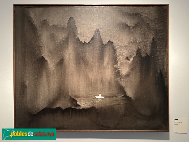 Fundació Palau i Fabre - Perejaume, <i> Els luxes de la metàfora</i>. O/t, 1985 (Foto: Albert Esteves, 2025) Fundació Palau i Fabre - Perejaume, <i> Els luxes de la metàfora</i>. O/t, 1985