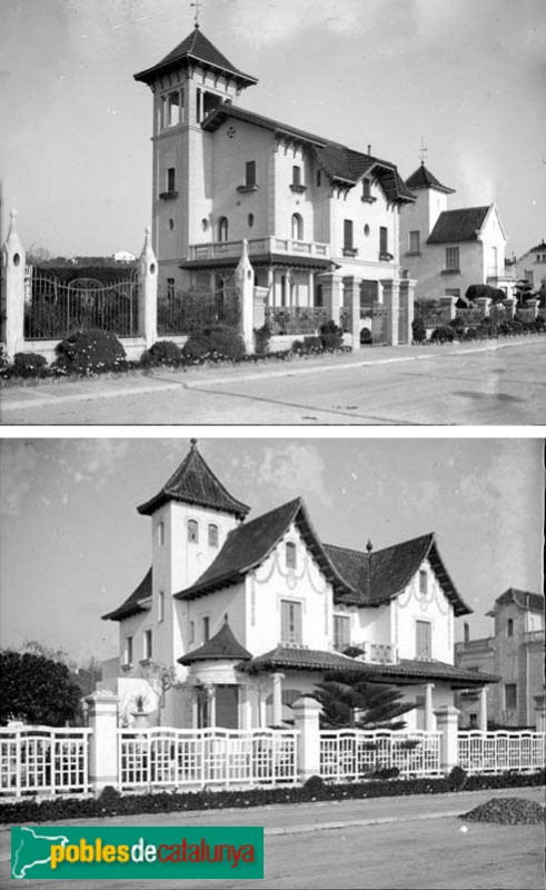 Caldes d'Estrac - Passeig dels Anglesos (Foto: <i>Carles Fargas -Arxiu Fotogràfic Centre Excursionista de Catalunya-</i>, 1923) Caldes d'Estrac - Passeig dels Anglesos