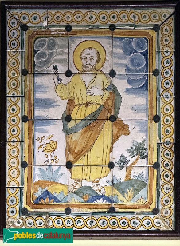 Blioteca-Museu Víctor Balaguer - Plafó de Sant Pere (segle XVIII) (Foto: Albert Esteves, 2025) Blioteca-Museu Víctor Balaguer - Plafó de Sant Pere (segle XVIII)