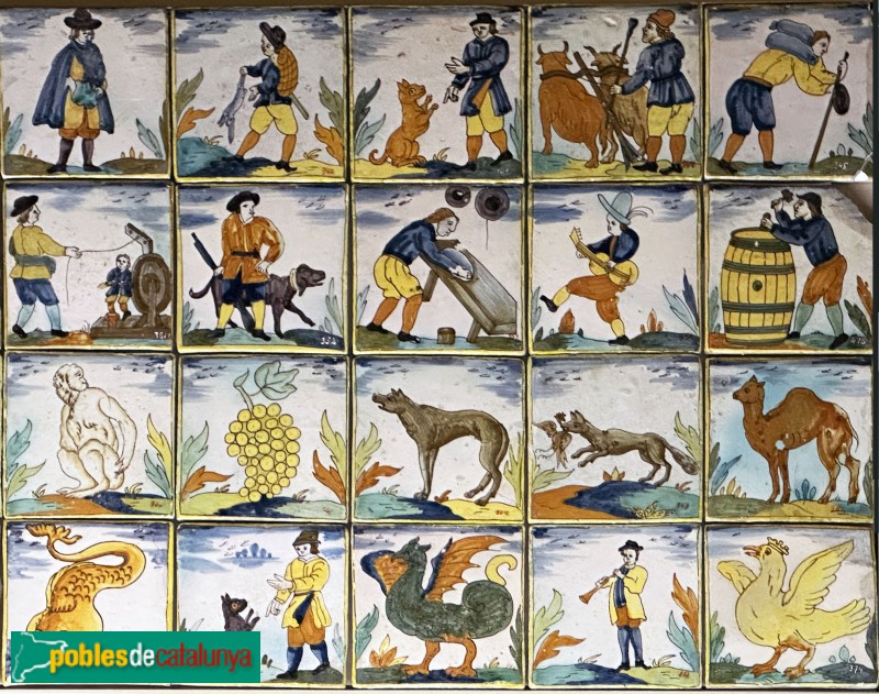 Blioteca-Museu Víctor Balaguer - Rajoles d'ofici (segle XVIII) (Foto: Albert Esteves, 2025) Blioteca-Museu Víctor Balaguer - Rajoles d'ofici (segle XVIII)