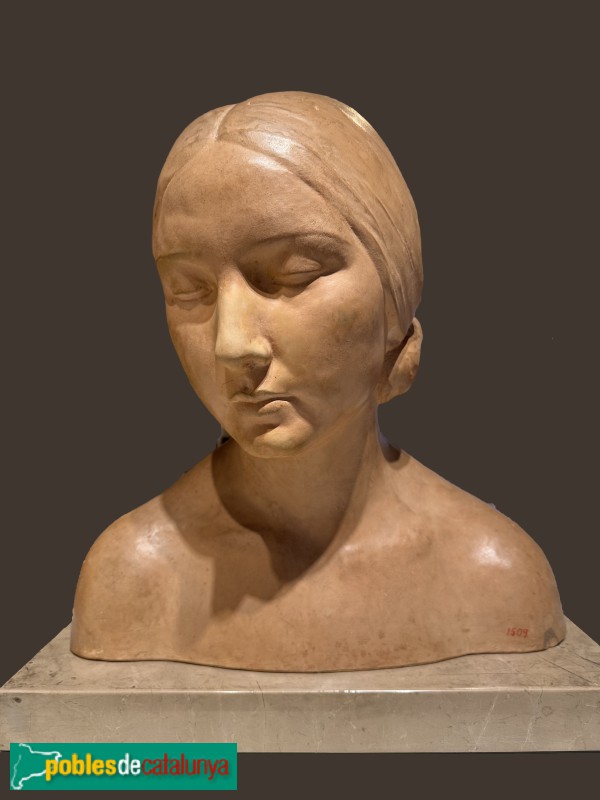 Biblioteca-Museu Víctor Balaguer - Josep Dunyach <i>Bust femení</i>, 1920-30. Argila (Foto: Albert Esteves, 2025) Biblioteca-Museu Víctor Balaguer - Josep Dunyach <i>Bust femení</i>, 1920-30. Argila
