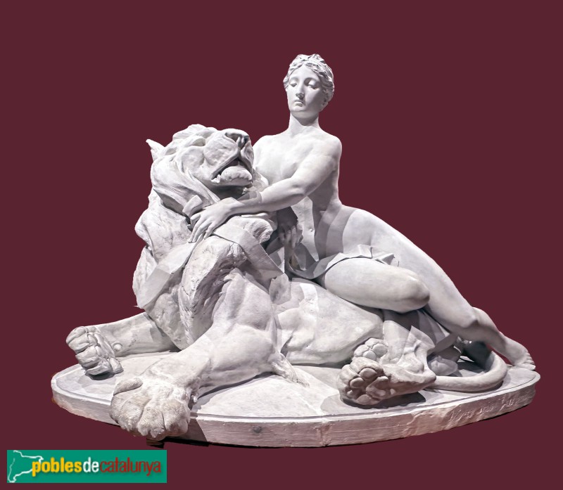 Biblioteca-Museu Víctor Balaguer - <i>La bellesa dominant la força</i> Venanci Vallmitjana, 1886. Guix (Foto: Albert Esteves, 2025) Biblioteca-Museu Víctor Balaguer - <i>La bellesa dominant la força</i> Venanci Vallmitjana, 1886. Guix