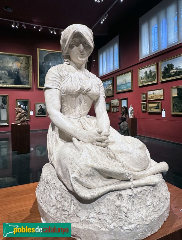 Biblioteca-Museu Víctor Balaguer - Enric Clarasó <i>Oració</i>, 1891. Guix (Foto: Albert Esteves, 2025) Biblioteca-Museu Víctor Balaguer - Enric Clarasó <i>Oració</i>, 1891. Guix