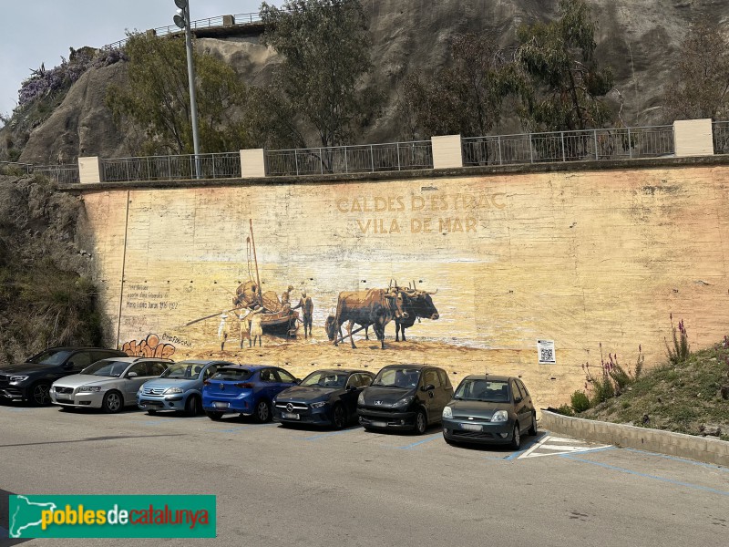 Caldes d'Estrac - Mural <i>Caldes d'Estrac vila de mar</i>