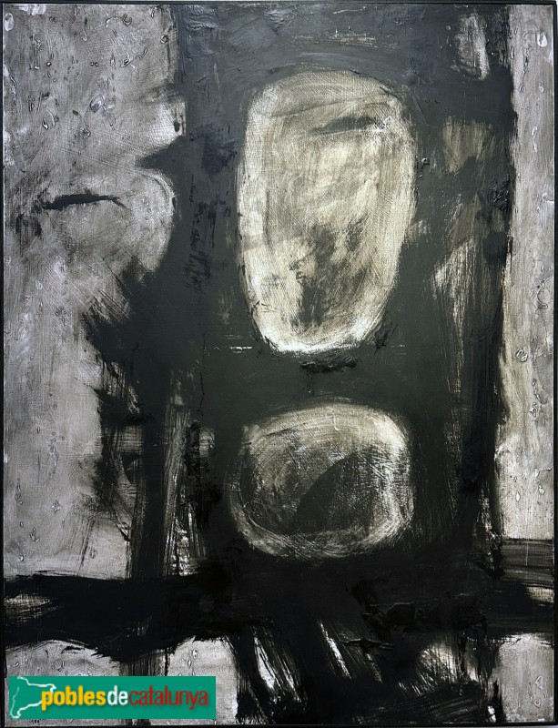 Museu Víctor Balaguer - Composició gestual en negre (Joan Hernández Pijuan, 1959)