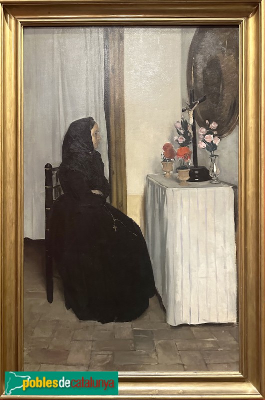 Museu Víctor Balaguer - La vídua (Ramon Casas, 1889-90)