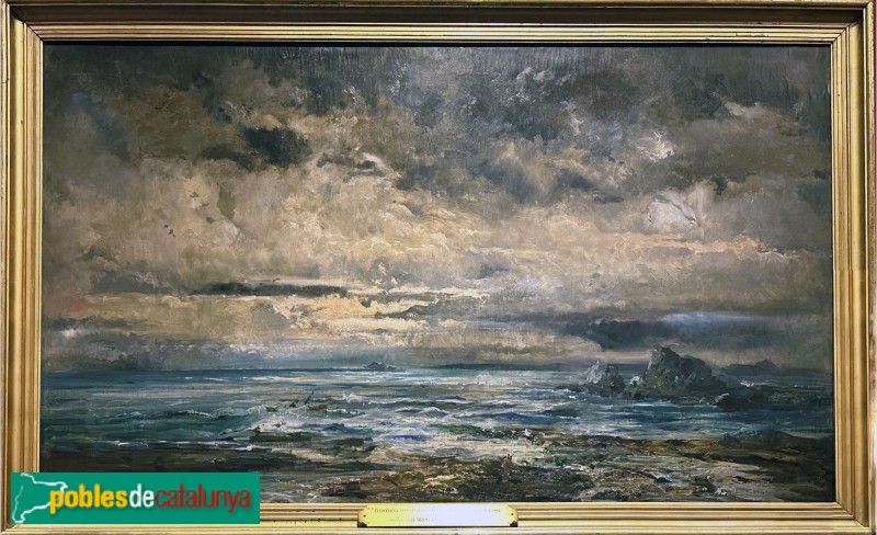 Museu Víctor Balaguer - Mar tempestuós (Ramon Martí Alsina, 1872-84)