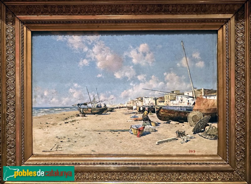 Museu Víctor Balaguer - Platja de Sitges (Joaquim de Miró Argenter, 1884)