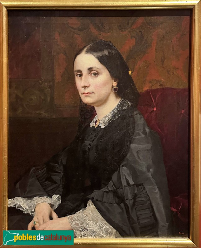 Museu Víctor Balaguer - Retrat de Maria Anna Martorell de Bofill (Antoni Caba, 1877)
