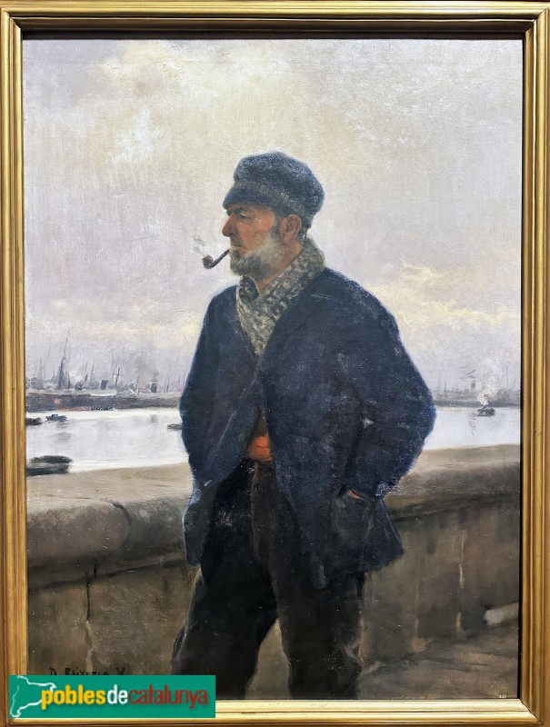 Museu Víctor Balaguer - Retrat d'un boter a la Barceloneta (Dionís Baixeras, 1890)