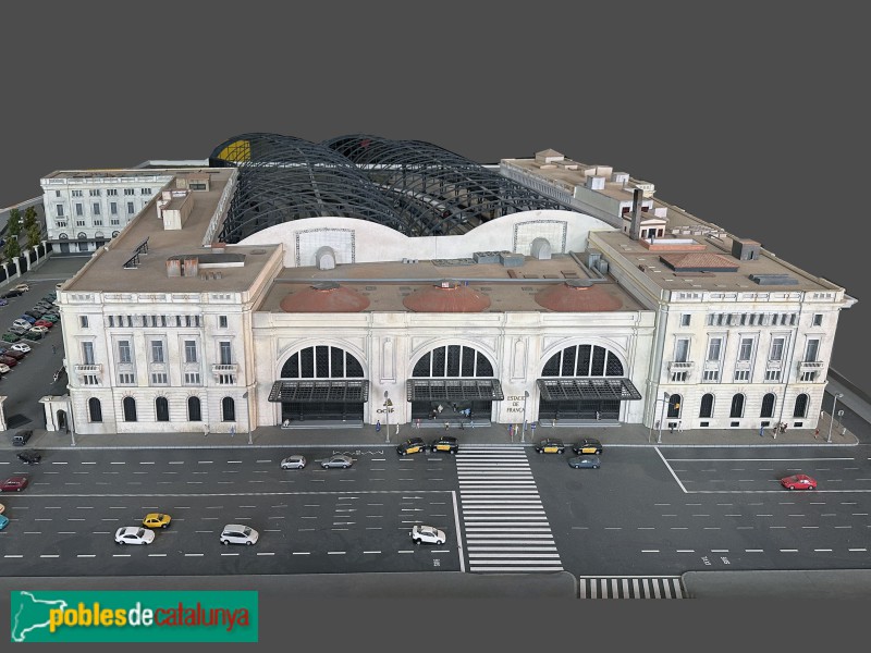 Maqueta de l'estació de França (Vilanova i la Geltrú. Museu del Ferrocarril) (Foto: Albert Esteves, 2025) Maqueta de l'estació de França (Vilanova i la Geltrú. Museu del Ferrocarril)
