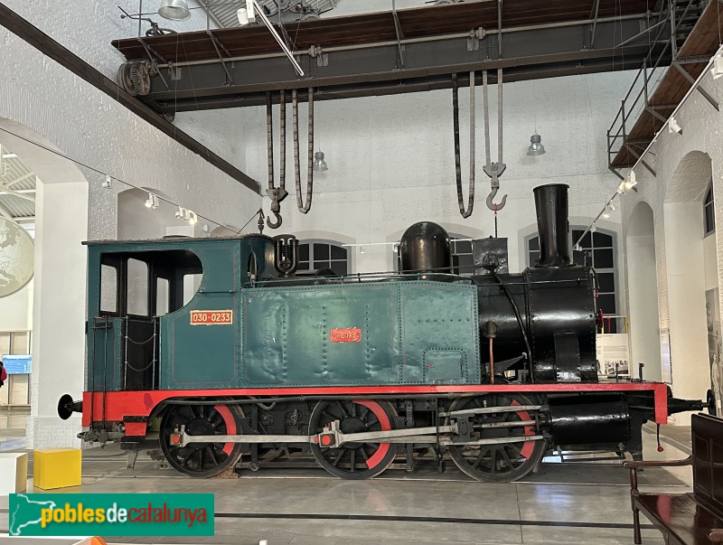 Vilanova i la Geltrú - Museu del Ferrocarril. Locomotora de Vapor 030-0233 (1887) (Foto: Albert Esteves, 2025) Vilanova i la Geltrú - Museu del Ferrocarril. Locomotora de Vapor 030-0233 (1887)