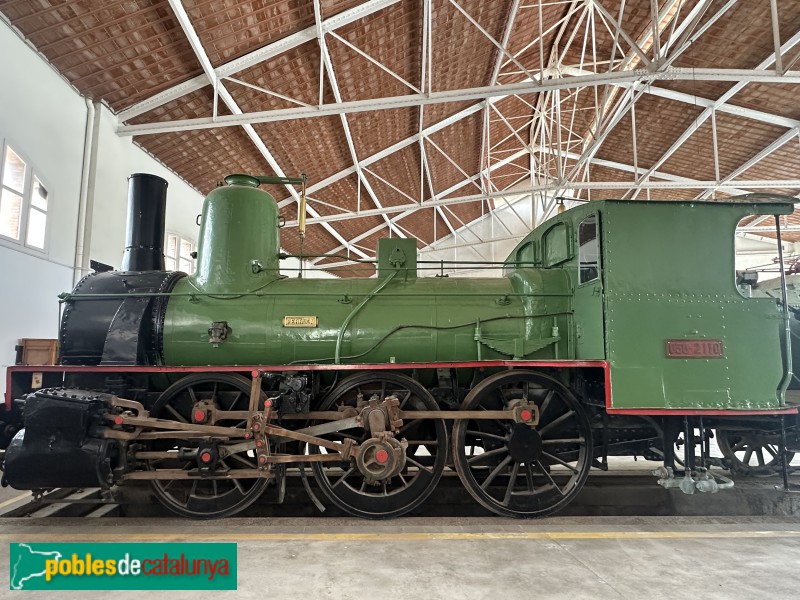 Vilanova i la Geltrú - Museu del Ferrocarril. Locomotora de Vapor 030-2110 Perruca (1881) (Foto: Albert Esteves, 2025) Vilanova i la Geltrú - Museu del Ferrocarril. Locomotora de Vapor 030-2110 Perruca (1881)