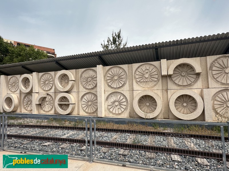 Vilanova i la Geltrú - Museu del Ferrocarril. Fris de l'Estació de Barcelona-Sants