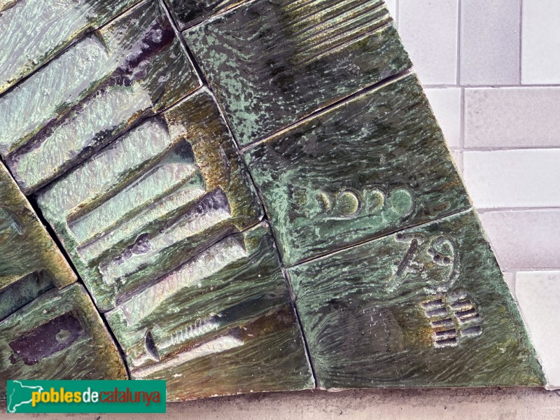 Vilanova i la Geltrú - Museu del Ferrocarril. Mural ceràmic de l'estació de Barcelona-Sants (Foto: Albert Esteves, 2025) Vilanova i la Geltrú - Museu del Ferrocarril. Mural ceràmic de l'estació de Barcelona-Sants