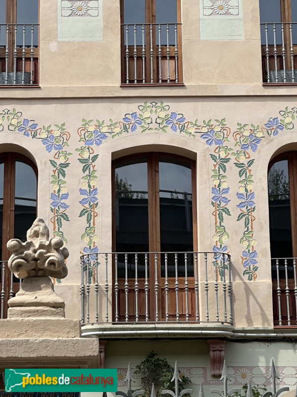 Caldes d'Estrac - Casa del carrer Callao, 9 (Foto: Albert Esteves, 2025) Caldes d'Estrac - Casa del carrer Callao, 9